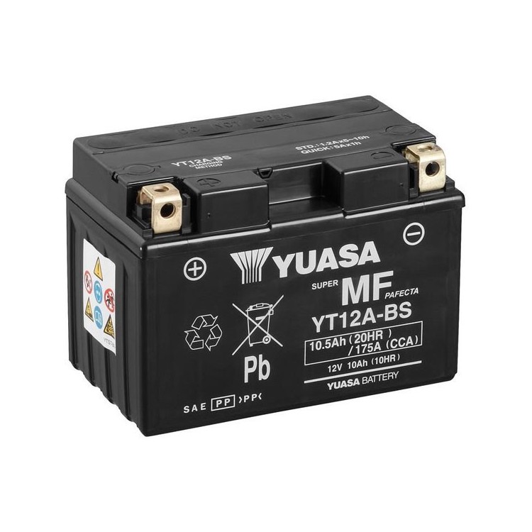 YT12A-BS Gel Roma | Batterie Moto Yuasa YT12A-BS 12V 10Ah Genova | Batteria Kymco Downtown 350I Abs