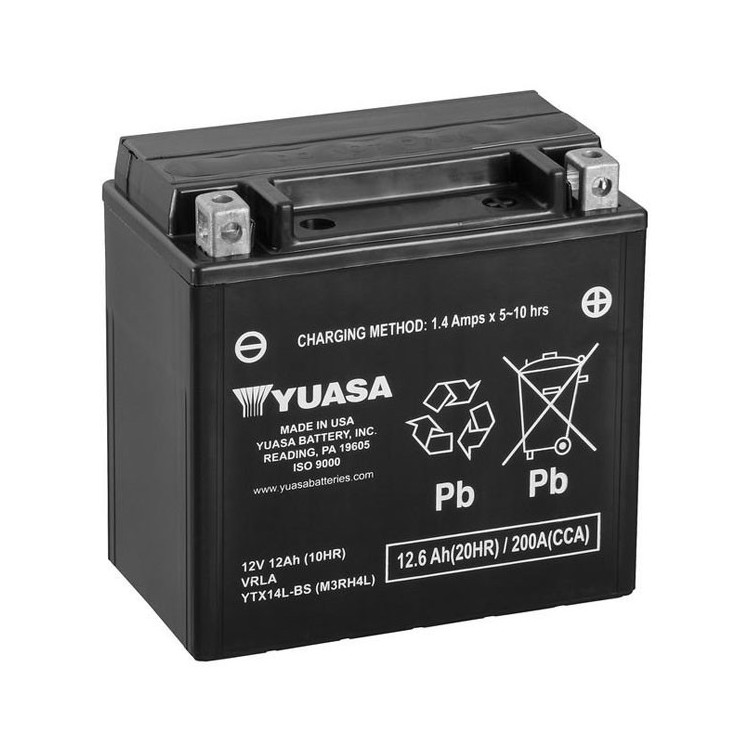 Batterie Maintenance Free Chiavari | Batteria Yuasa MF Genova | Batteria Moto Kyoto YTX14L-BS Genova