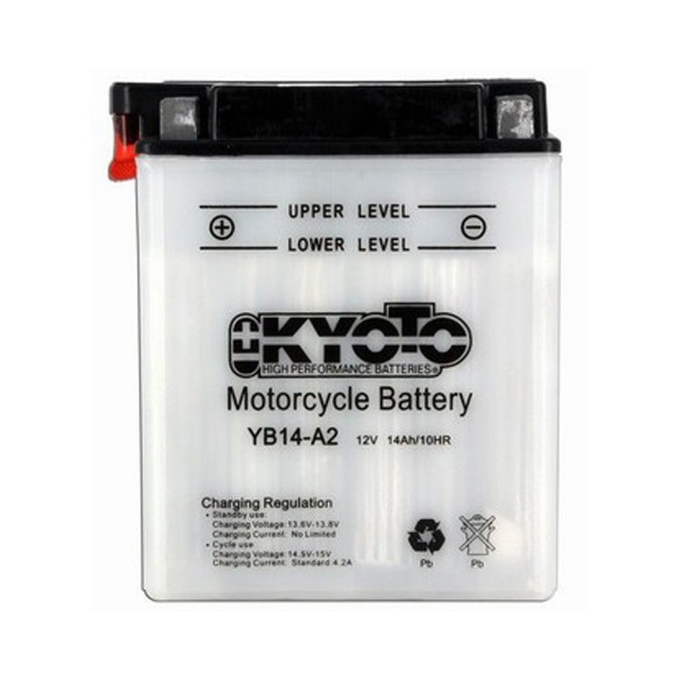 Batterie Moto Yuasa 12V / 14Ah YB14L-A2 | Batteria Yuasa YB14L-A2 con Acido | YB14L-A2 Litio Genova