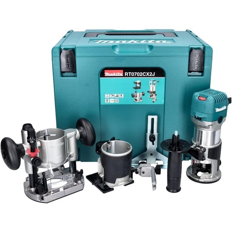 Fresatrice Makita RT0700CX3J | Rifilatore Makita | Rifilatore per Legno | Rifilatore a Batteria