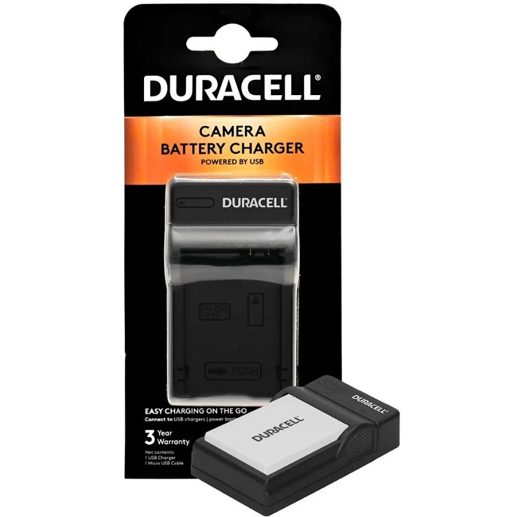 Tresor Caricabatterie Duracell USB per Olympus DR9964/BLS-5, Caricatore  per Batterie Ricaricabili Roma