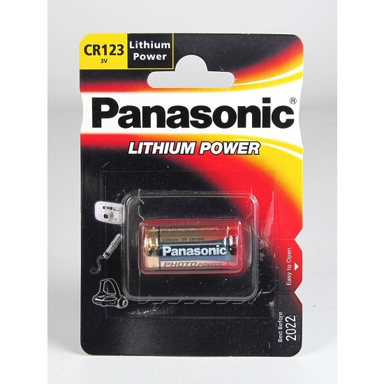 Batteria 123A Litio Panasonic 3V