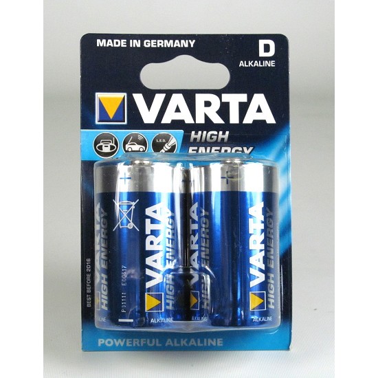 Batteria LR20 Torcia Varta Alcalina 1,5V