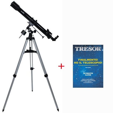 Telescopio Astronomico Skywatcher 70/900 EQ1 con Libretto Educativo