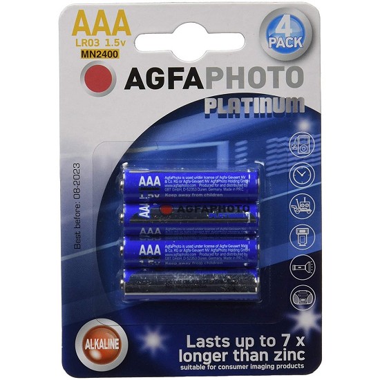 Pile Ministilo AAA Agfa 1,5V Alcalina Photo