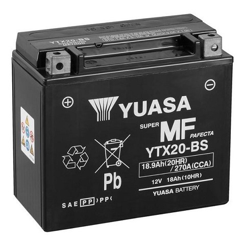 Batteria Moto 12V 18,9Ah 270A YTX20-BS