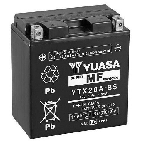 Batteria Moto 12V 17,9Ah 270A YTX20A-BS