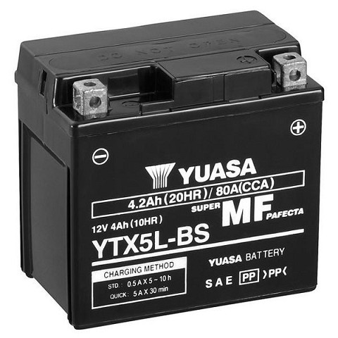 Batteria Moto 12V 4,2Ah 80A YTX5L-BS