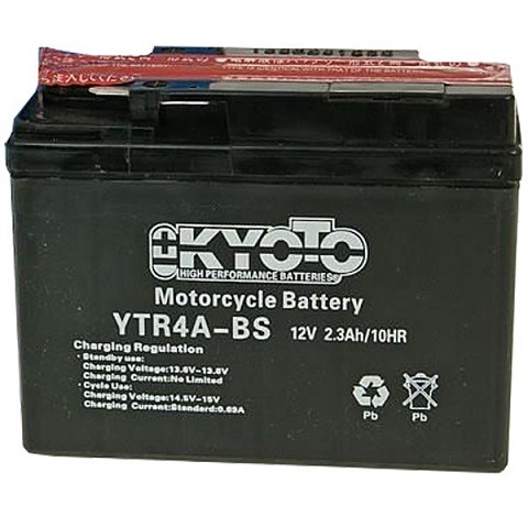 Batteria Moto 12V 2,3Ah YTR4A-BS