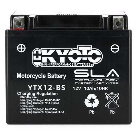 Batteria Moto 12V 10Ah YTX12-BS