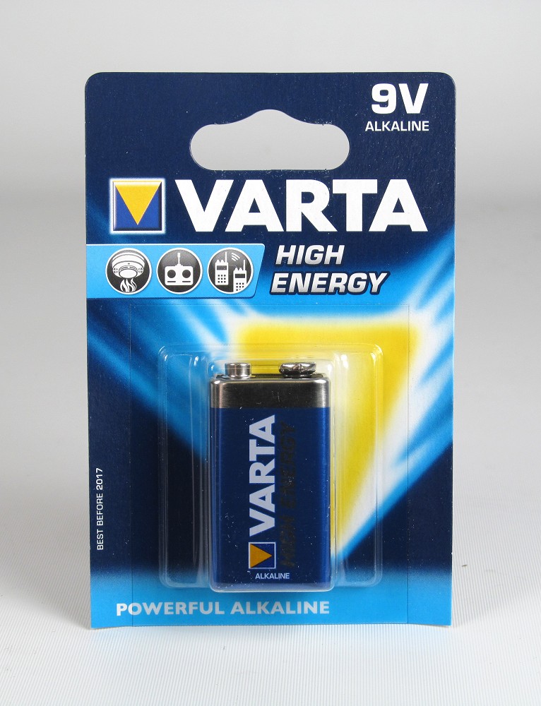 Tresor Batteria 9V Alcalina 6LR61 Varta